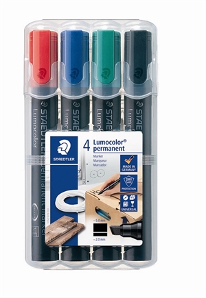 Staedtler Marker Lumocolor Perm schräg 2-5mm assortiert (4)